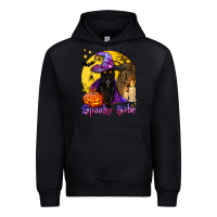 Foreset Green spooky babe black witch cat Urban Hoodie - BundleAndBundleShop