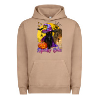 Pigment Burro spooky babe black witch cat Urban Hoodie - BundleAndBundleShop