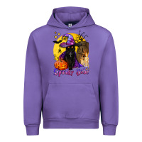 Tulip spooky babe black witch cat Urban Hoodie - BundleAndBundleShop