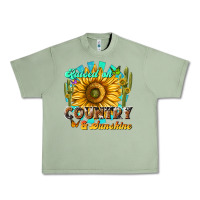 Oil Green raised on country  sunshine Urban Heavy Tee - NancyCooperArtShop