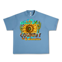 Pebble Blue raised on country  sunshine Urban Heavy Tee - NancyCooperArtShop