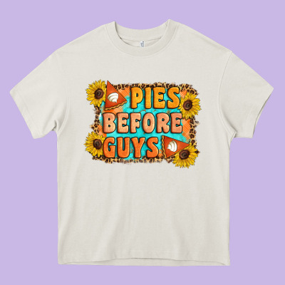 Pies Before Guys Heavy Core Tee Designed By Artiststas