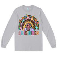 Moon Dust He Is Risen Rainbow Long Sleeve Tee - BundleAndBundleShop