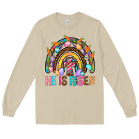 Mushroom He Is Risen Rainbow Long Sleeve Tee - BundleAndBundleShop