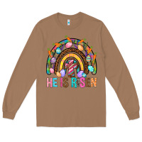 Toasted Coconut He Is Risen Rainbow Long Sleeve Tee - BundleAndBundleShop