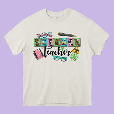 Science Teacher Heavy Core Tee Designed By Adodesignshop