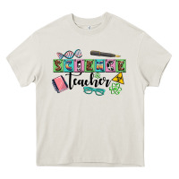 Cream science teacher Heavy Core Tee - AdoDesignShop