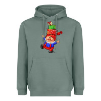 Cute Christmas Gnome Heavyweight Hoodie | Teevron