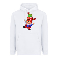 White cute christmas gnome Heavyweight Hoodie - CowGirlArtShop