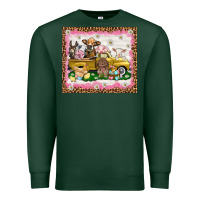 Sports Green Easter Day with farm animals tumbler Premium Sweatshirt - HowdyJamesFarm
