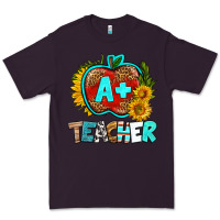 Plum a+ teacher apple Premium Tee - BundleAndBundleShop
