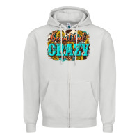 Dove Grey Western Beautiful Crazy Zipper Hoodie - texasbilliewilder