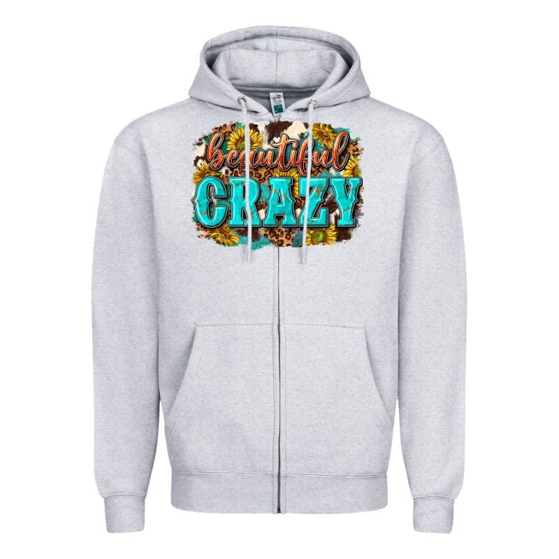 Western Beautiful Crazy Zipper Hoodie by texasbilliewilder | Teevron
