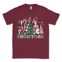 Burgundy my first christmas cow Classic Tee - MaliasSmallBusiness