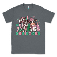 Charcoal Heather my first christmas cow Classic Tee - MaliasSmallBusiness