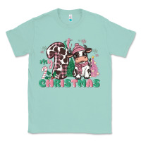 Seafoam my first christmas cow Classic Tee - MaliasSmallBusiness