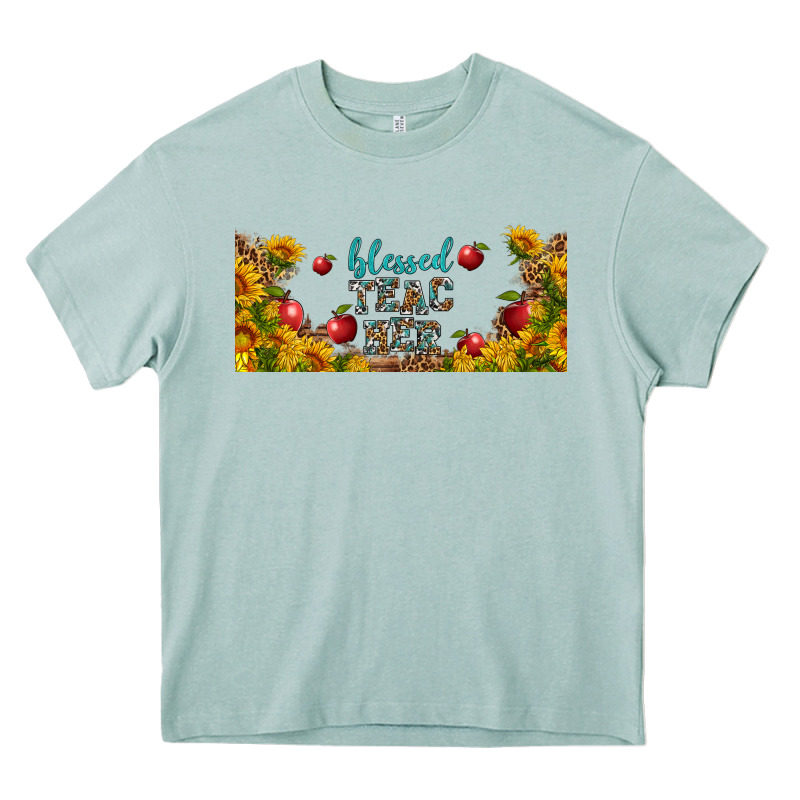 Blessed Teacher Libbey Glass Heavy Core Tee by BundleAndBundleShop | Teevron