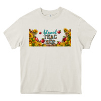 Cream blessed teacher libbey glass Heavy Core Tee - BundleAndBundleShop
