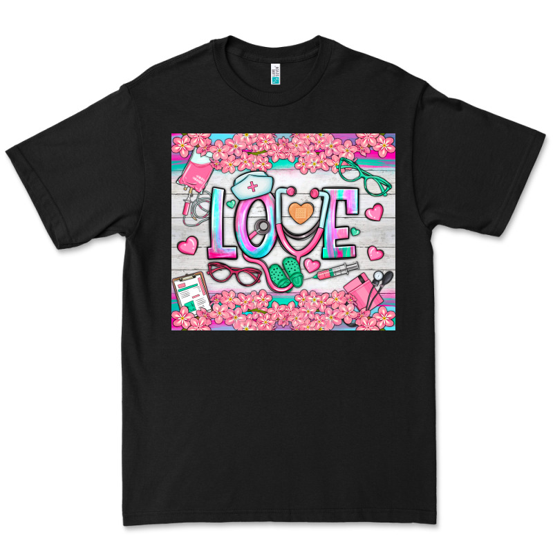 Watercolor Love Nurse Tumbler Premium Tee by BundleAndBundleShop | Teevron