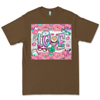 Cacao watercolor love nurse tumbler Premium Tee - BundleAndBundleShop