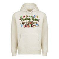 Oatmeal Heather christmas lights are my favorite color Premium Hoodie - CowGirlArtShop