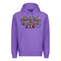 Purple christmas lights are my favorite color Premium Hoodie - CowGirlArtShop