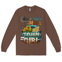Chestnut Just A Small Town Girl Windmill Long Sleeve Tee - BundleAndBundleShop