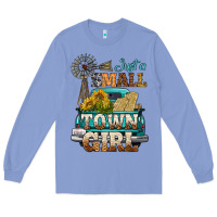 Colony Blue Just A Small Town Girl Windmill Long Sleeve Tee - BundleAndBundleShop
