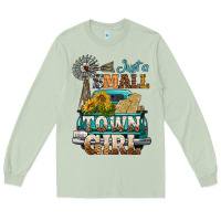 Matcha Just A Small Town Girl Windmill Long Sleeve Tee - BundleAndBundleShop