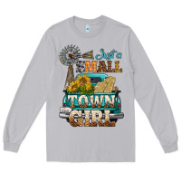 Moon Dust Just A Small Town Girl Windmill Long Sleeve Tee - BundleAndBundleShop
