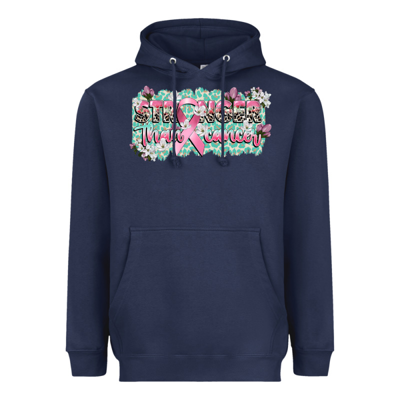 Stronger Than Cancer Cancer Awareness Heavyweight Hoodie by CowGirlArtShop | Teevron