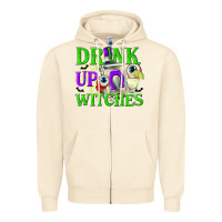 Sandshell Drink Up Witches Zipper Hoodie - texasbilliewilder