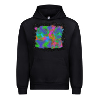 Black halloween neon leopard background Urban Hoodie - BundleAndBundleShop