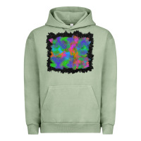 Pigment Oil Green halloween neon leopard background Urban Hoodie - BundleAndBundleShop
