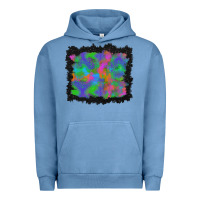 Pigment Pebble Blue halloween neon leopard background Urban Hoodie - BundleAndBundleShop