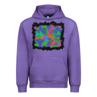 Tulip halloween neon leopard background Urban Hoodie - BundleAndBundleShop