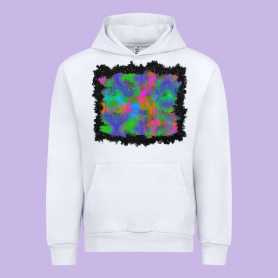 Halloween Neon Leopard Background Urban Hoodie Designed By Bundleandbundleshop
