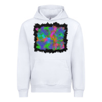 White halloween neon leopard background Urban Hoodie - BundleAndBundleShop