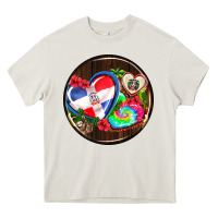 Cream dominican republic coasters Heavy Core Tee - AdoDesignShop