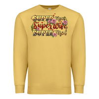 Antique Gold Super mom super wife super tired Premium Sweatshirt - CowGirlArtShop