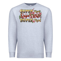 Heather Grey Super mom super wife super tired Premium Sweatshirt - CowGirlArtShop