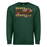 Sports Green Super mom super wife super tired Premium Sweatshirt - CowGirlArtShop