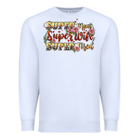 White Super mom super wife super tired Premium Sweatshirt - CowGirlArtShop