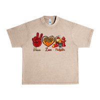 French Oak peace love firefighter Urban Heavy Tee - NancyCooperArtShop