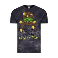 Cloud Black one lucky mama Vintage Tee - MaliasSmallBusiness