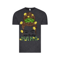 Vintage Black one lucky mama Vintage Tee - MaliasSmallBusiness