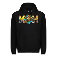 Black mom Premium Hoodie - JahusDesignShop