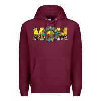 Burgundy mom Premium Hoodie - JahusDesignShop