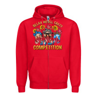 Red Relax We All Crazy It's Not Competition Zipper Hoodie - texasbilliewilder