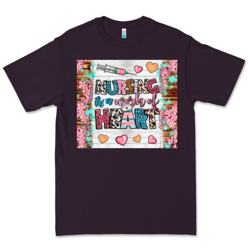Nursing Is A Work Of Heart Tumbler Premium Tee by BundleAndBundleShop | Teevron